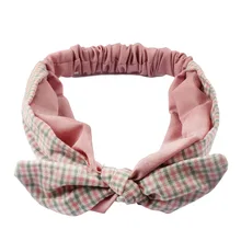 Корейский стиль стиль Милая ткань кролик Ушастый ободок для волос ручной работы узел эластичная повязка аксессуары для волос для взрослых людей