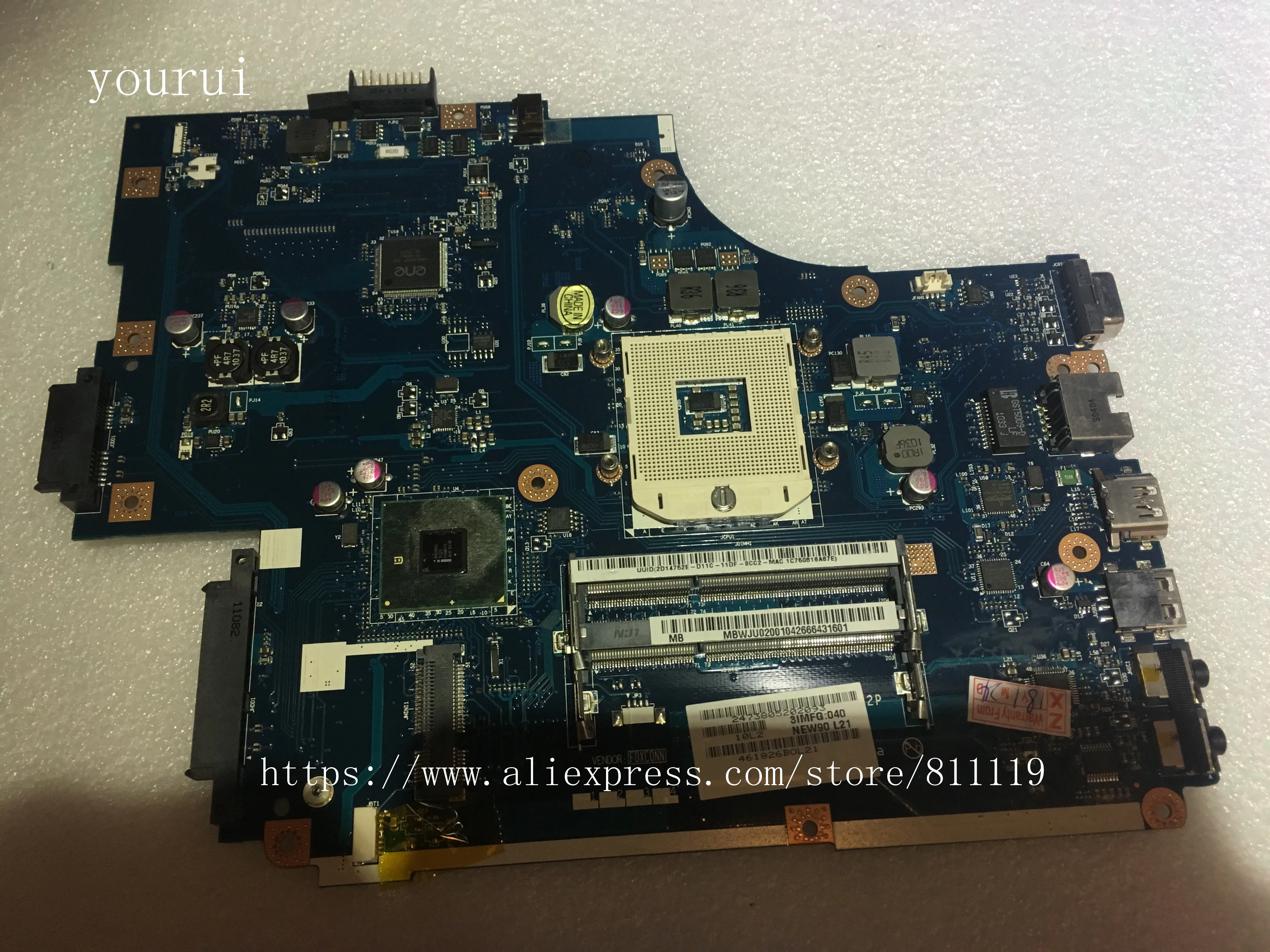 Материнская плата yourui для ноутбуков Acer aspire 5742 серии 5742G новый 70LA-5892P MBWJU002001 MB.WUJ02001 |