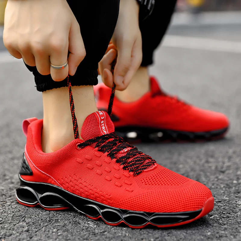 Новая крутая Мужская Спортивная обувь для ходьбы, бега, дышащая уличная спортивная обувь, брендовая мужская спортивная обувь, дешевые для бега