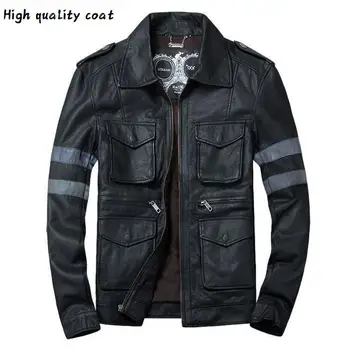 

Men Hot Autumn Winter Leather Jacket Motorcycle Leather Jackets Male Business Casual Coats Brand New Clothing Overcoat S-5xl