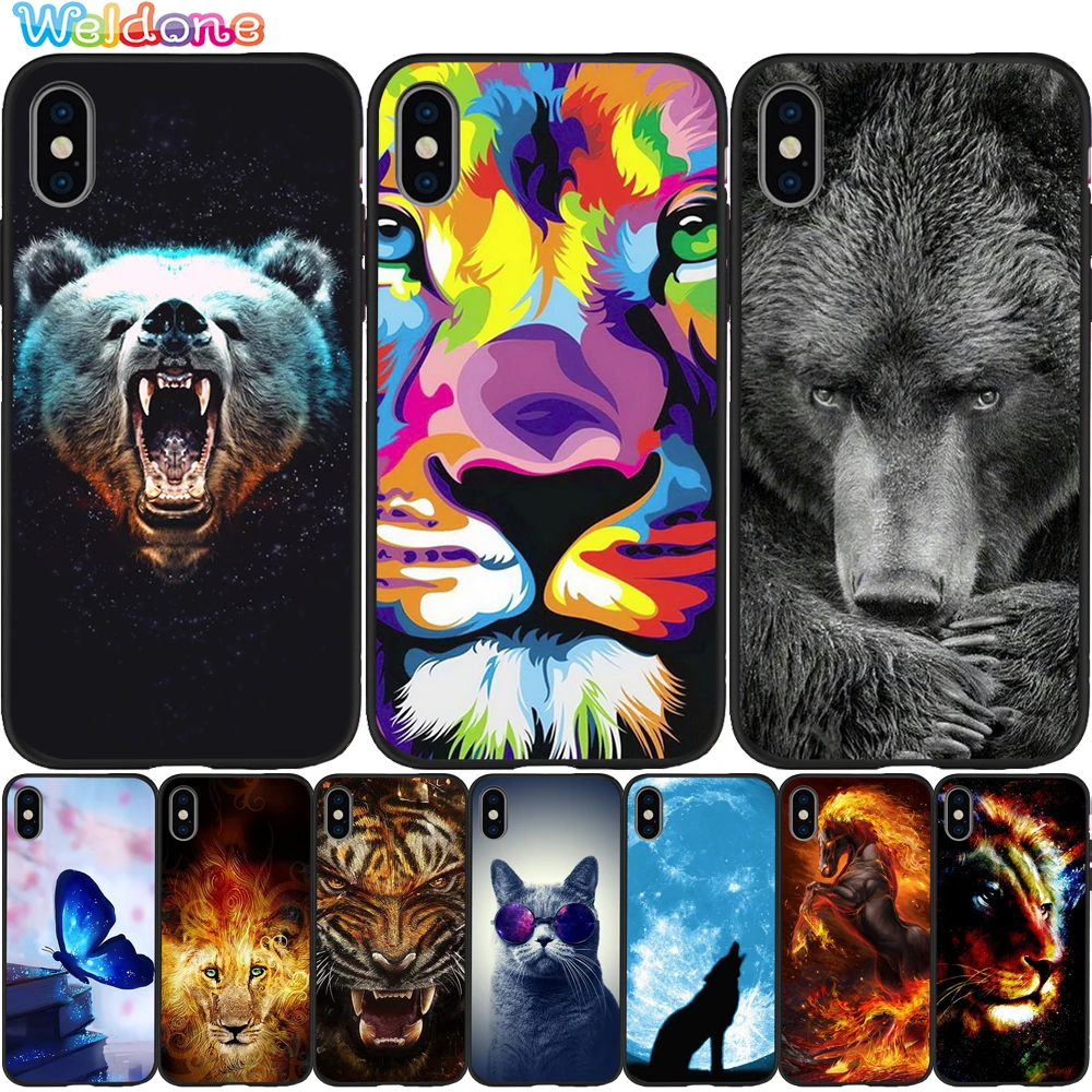 Модный черный чехол для iPhone 11 Pro Max XS XR X 8 7 6S Plus 5S силиконовый телефона Etui|Бамперы| |