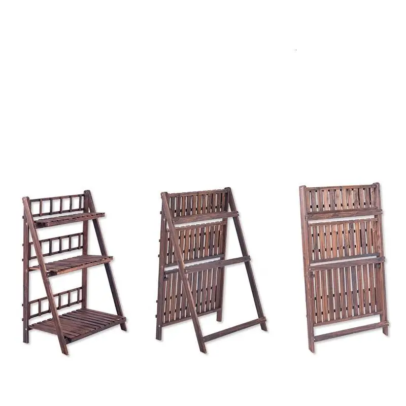 Wood Terraza Macetas Balkon Escalera Estanteria Para Plantas Indoor Plant Pot Outdoor Dekoration Balcony Shelf Flower Stand
