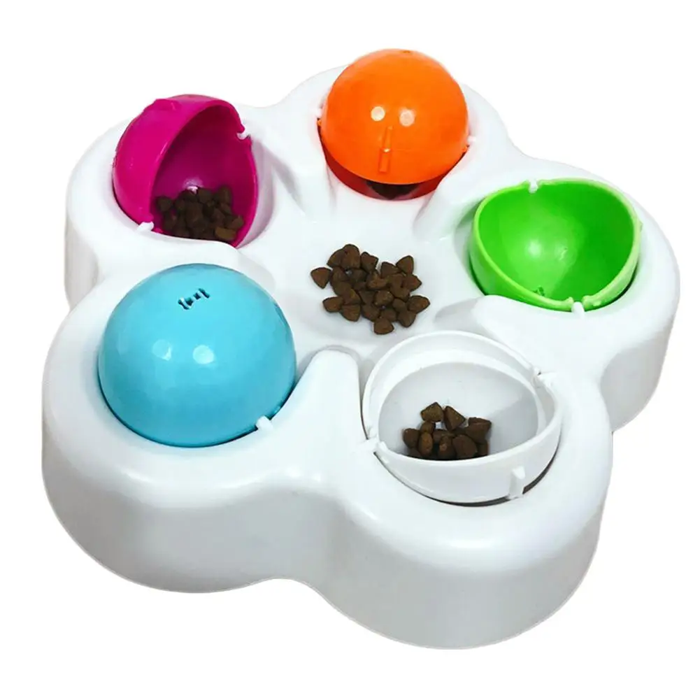 

Pet Dog Puzzle Toy Cat IQ Educational s Slow Feed Food Bowl Feeder Anti Shock Training Smart Interactive