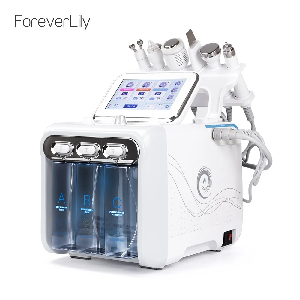 6 in 1 Portable Hydro Dermabrasion Skin Care Beauty Machine Water Oxygen Jet Hydro Diamond Peeling M