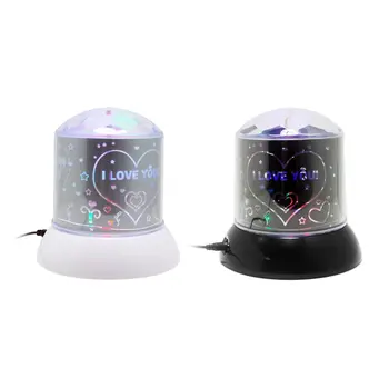 

ICOCO Romantic Colorful Twilight Night Light Projector Lamp LED Laser Light Flashing Atmosphere Lamp Valentines Gift Drop Ship