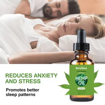 

Natural Herbal Hemp Essential Oil 30ML For Initial Body Relax Anti-anxiety Sleep Mind Quality And Panic Improving M0R9