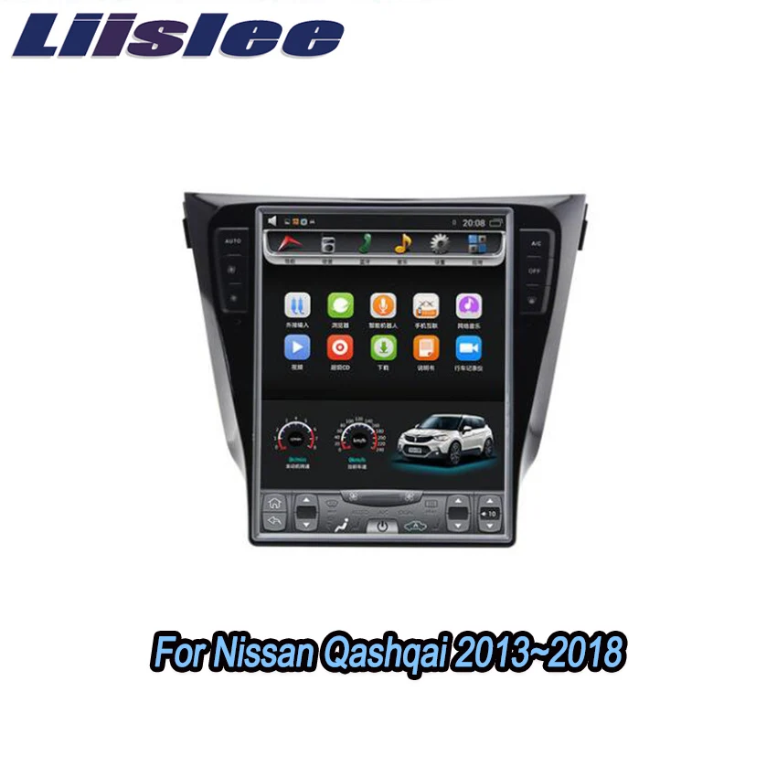 Liislee 2 din Android для Nissan Qashqai Rogue Sport 2013 ~ 2018 большой экран Автомобильный мультимедийный