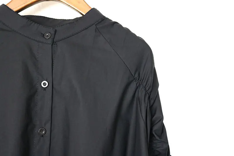 XITAO, необычная плиссированная блузка, модная новинка, Зимняя Повседневная рубашка с пышными рукавами и длинными рукавами, однослойная рубашка для девочек, DMY1735