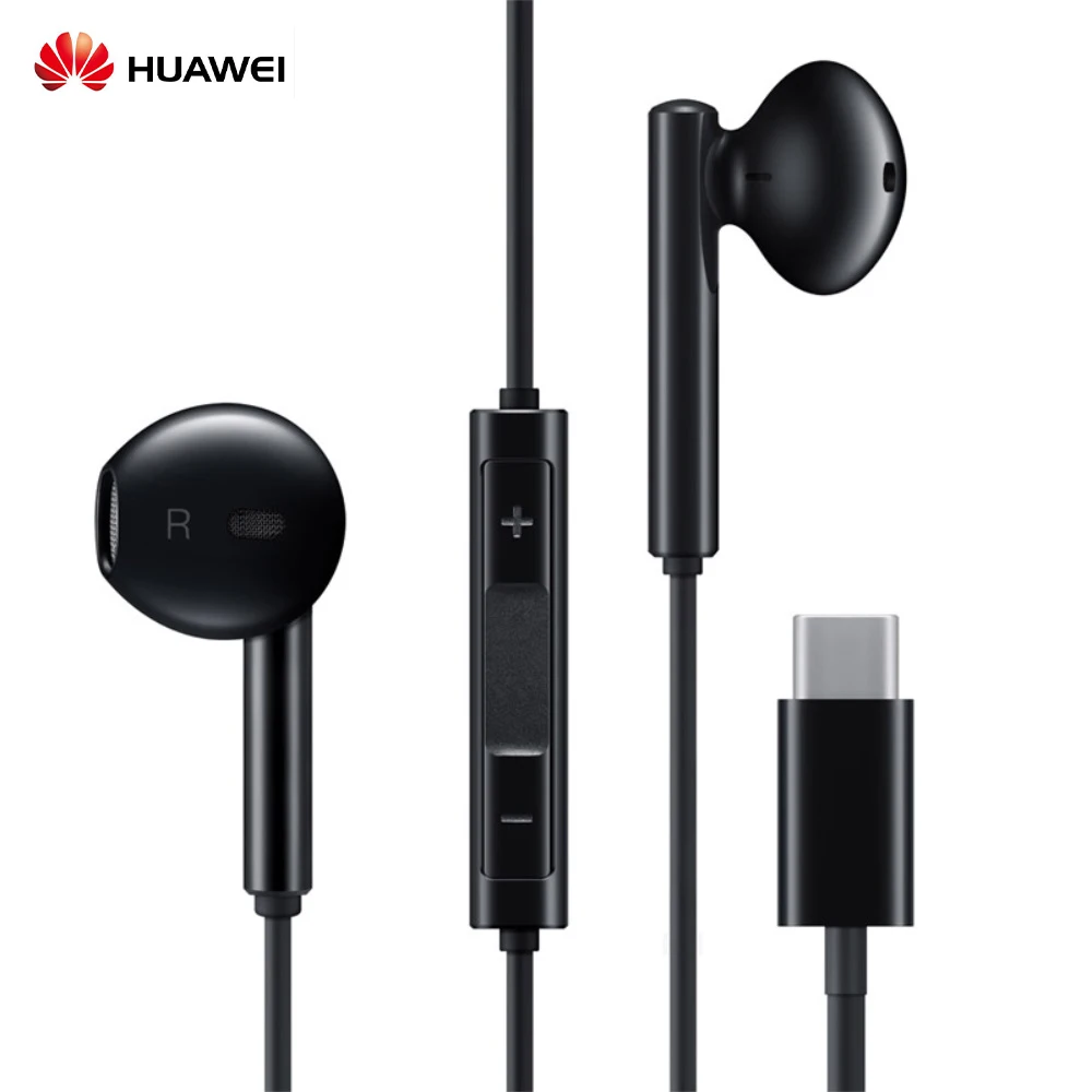 Оригинальные Классические наушники huawei CM33 с разъемами типа C, гарнитура с управлением стерео для P20 P30 Pro mate 30 Pro 10 honor 9