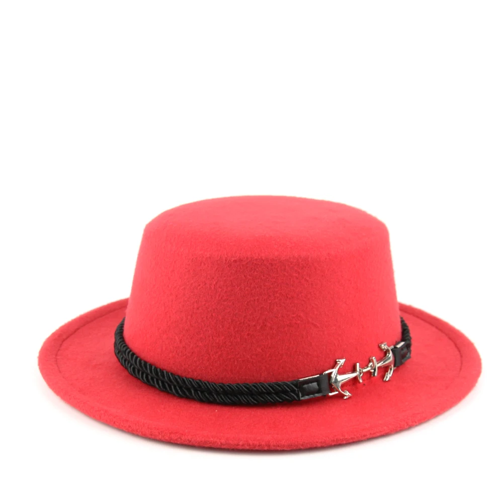 Женская Фетровая Шляпа Fedora, зимние шляпы с широкими полями, осенняя мода, церковная женская имитация шерсти, мужская фетровая шляпа, джазовая шляпа-котелок