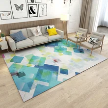 Ковер гостиной ins роскошный стиль спальни современный минималистичный контраст короткие волосы бытовой прикроватный ковер прямоугольной формы коврик