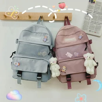 

Nylon 2020 New Korean Leisure Large-capacity Backpack Junior High School Students Large-capacity School Bag Outdoor Travel Bags