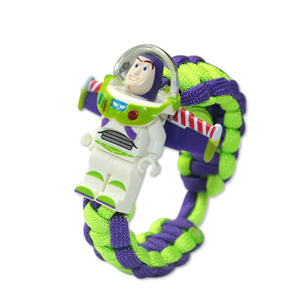 

Christmas Toy story Buzzs Lightyear Armband Aangepaste Super Hero Figuur Iron Man Vader Eenhoorn Man Bouwstenen Bricks Bracelet
