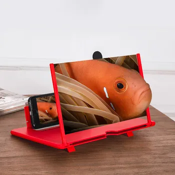 

12 Inch 3d Phone Screen Magnifier Stereoscopic Amplifying 12inch Desktop Folding Stand Bracket Phone Screen Stand #YL1