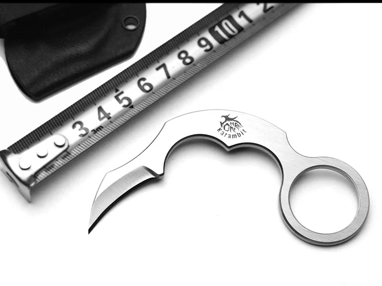 Мини EDC маленький коготь-острый колючий нож karambit маленький черный коготь птицы нож прямой нож