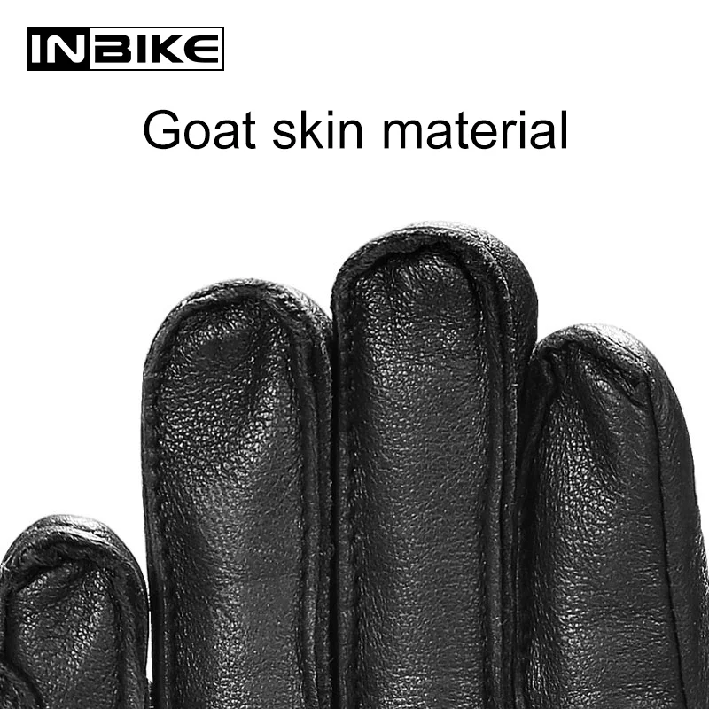 INBIKE перчатки из козьей кожи, мотоциклетные мужские перчатки для мотоцикла, амортизирующие накладки, защитное снаряжение, мотоциклетные перчатки из углеродного волокна