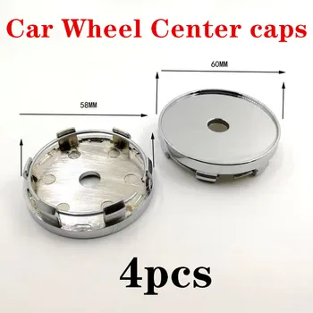 

4pcs 55mm 60mm Wheel Center Hub Caps Car Emblem Badge Logo Wheel Center Cap for Mitsubishi logo outlander 3 lancer 10 pajero