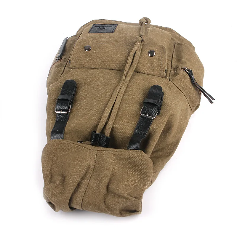 MANJIANGHONG Series Canvas Backpack Large Bag Fashion Casual Canvas Bag for Both Men And Women Outdoor Travel Bag