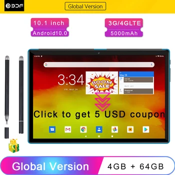Tablet pc Android 10.0 4GB RAM + 64GB Octa Core 3G 4G LTE 1