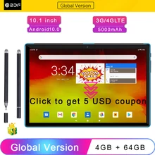 Tablette pc de 10.1 pouces, Android 10.0, Mi pad, 4 go de RAM, 64 go de rom, Octa Core, 3G, 4G LTE, réseau AI, Speed up