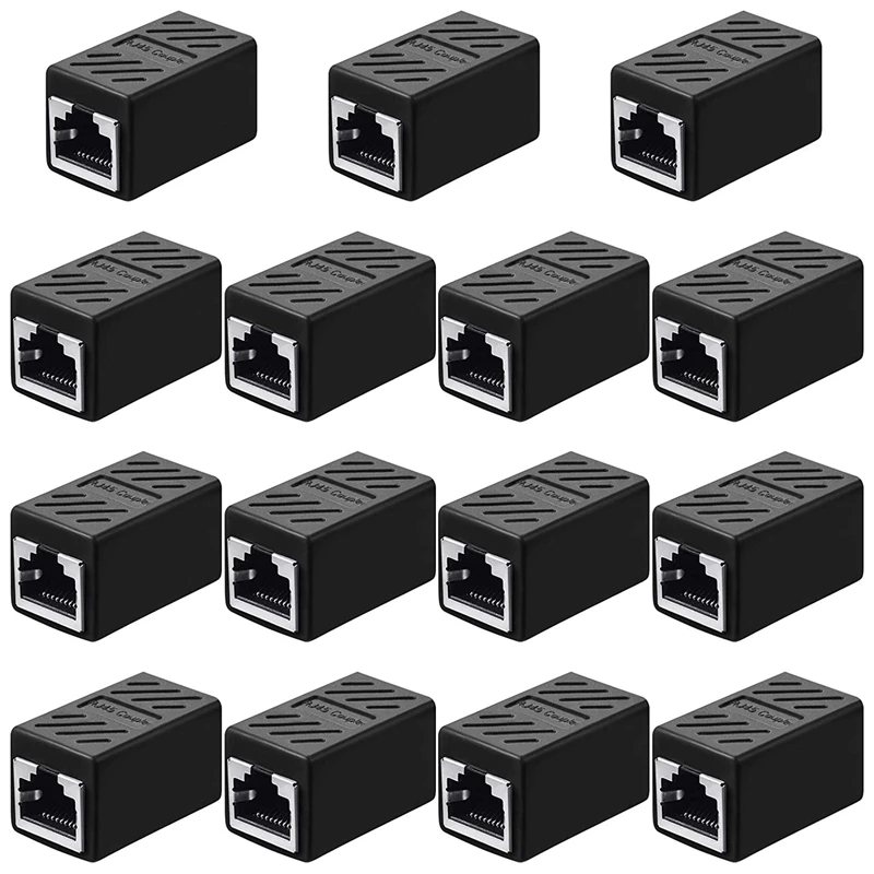 15 шт. соединитель RJ45 сетевой адаптер-удлинитель Ethernet для кабеля Cat7/Cat6/Cat5E