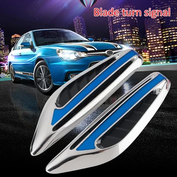 

Universal Modified Turn LED Signal Light LED Fender Side Lamp Blade Turning Lights Car Strobe Light 2PCS