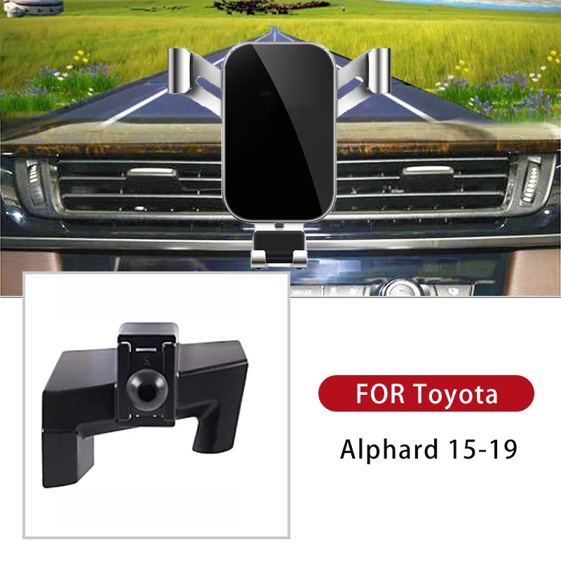 

Держатель телефона для Toyota Alphard 2015, 2016, 2017, 2018, 2019, Стайлинг, установка на вентиляционное отверстие автомобиля с тремя цветами для поддержки GPS