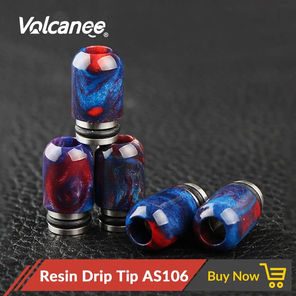 

Volcanee Resin Drip Tip 510 Wide Bore For RDA RTA Atomizer Electronic Cigarette Accessories Mouthpiece