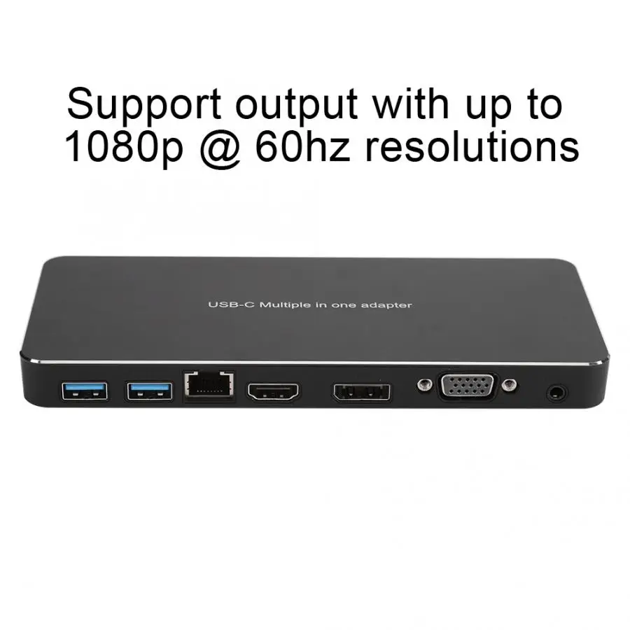 Многофункциональная док-станция 9 в 1 type-C с выходом 1080p 60 Гц лучшее отведение тепла