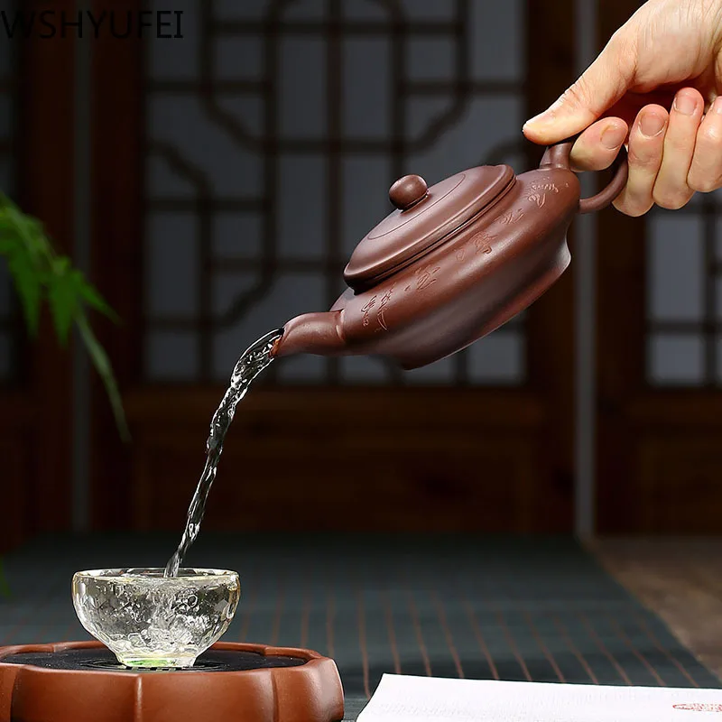 Чайный сервиз Yixing чайный ручной работы 240 мл китайский Zisha домашний набор для