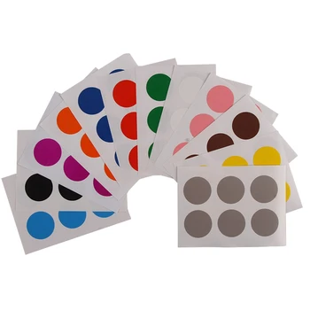 

12pcs/set Diameter 30mm Colorful Round Paper Label Sticker 12 Colors For Choice