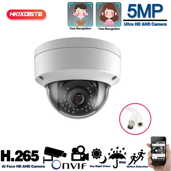 

H.265 5MP Surveillance CCTV Camera Waterproof Vandalproof 5MP HD Camera Face & Motion Detection IR Night Vision Dome AHD Camera