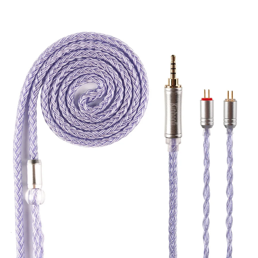 Kinboofi 16 Núcleo de Alta Pureza Prata Chapeado Cabo 2.5 3.5 4.4 mm com Mmcx 2pin Qdc para t2 t2 Mais kz Zsn Pro x Kbear Ks1 - Image 3