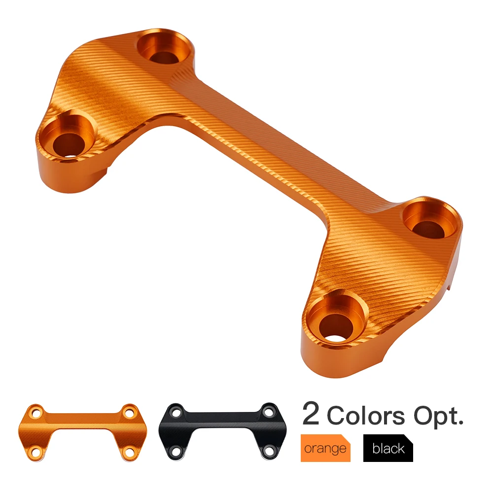 For DUKE 790 Motorcycle CNC Aluminum Handlebar Risers Top Cover Clamp Fit For Dirt Bike KTM Duke 790 2018 2019 2020 Orange Black