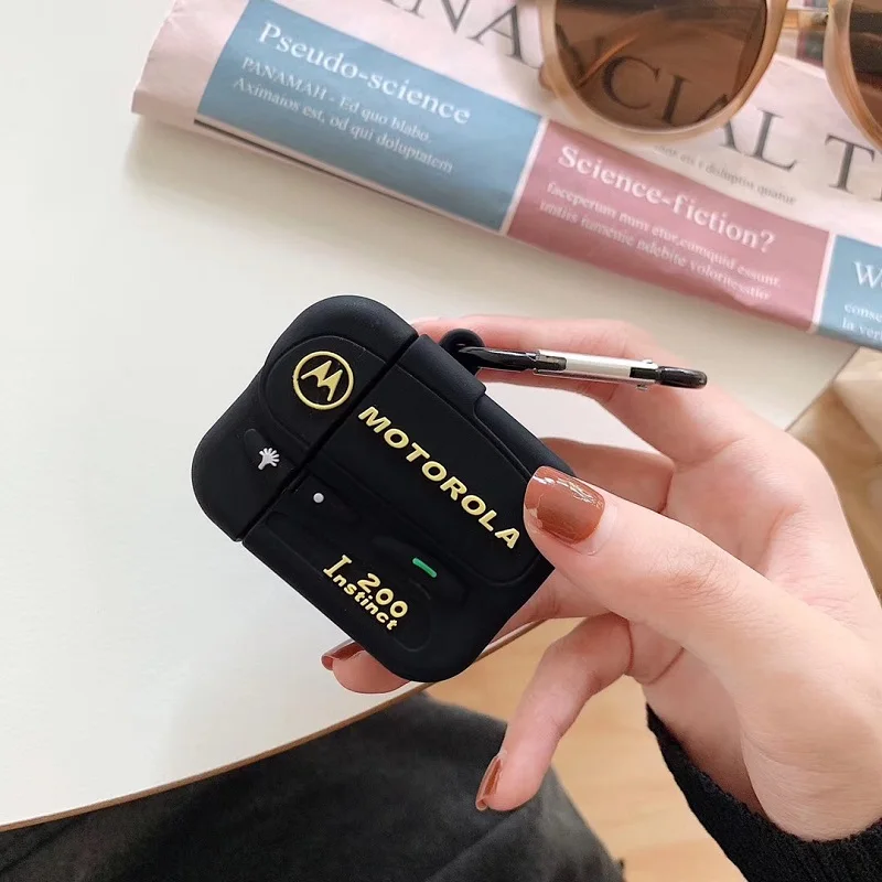 3D Силиконовые классические беспроводные Bluetooth наушники для старой ...