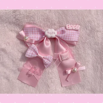 

1pc Lovely Bow Hairclip Hairpin for girls Cosplay Bow Hair Clip Korean Headwear Ponytail Clip Brooch Girls Gift