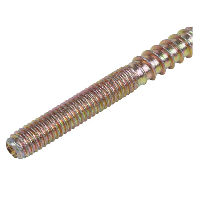 M6 x 59mm Double Ended Threaded Self Tapping Screw Rod Bolt Stud 15Pcs