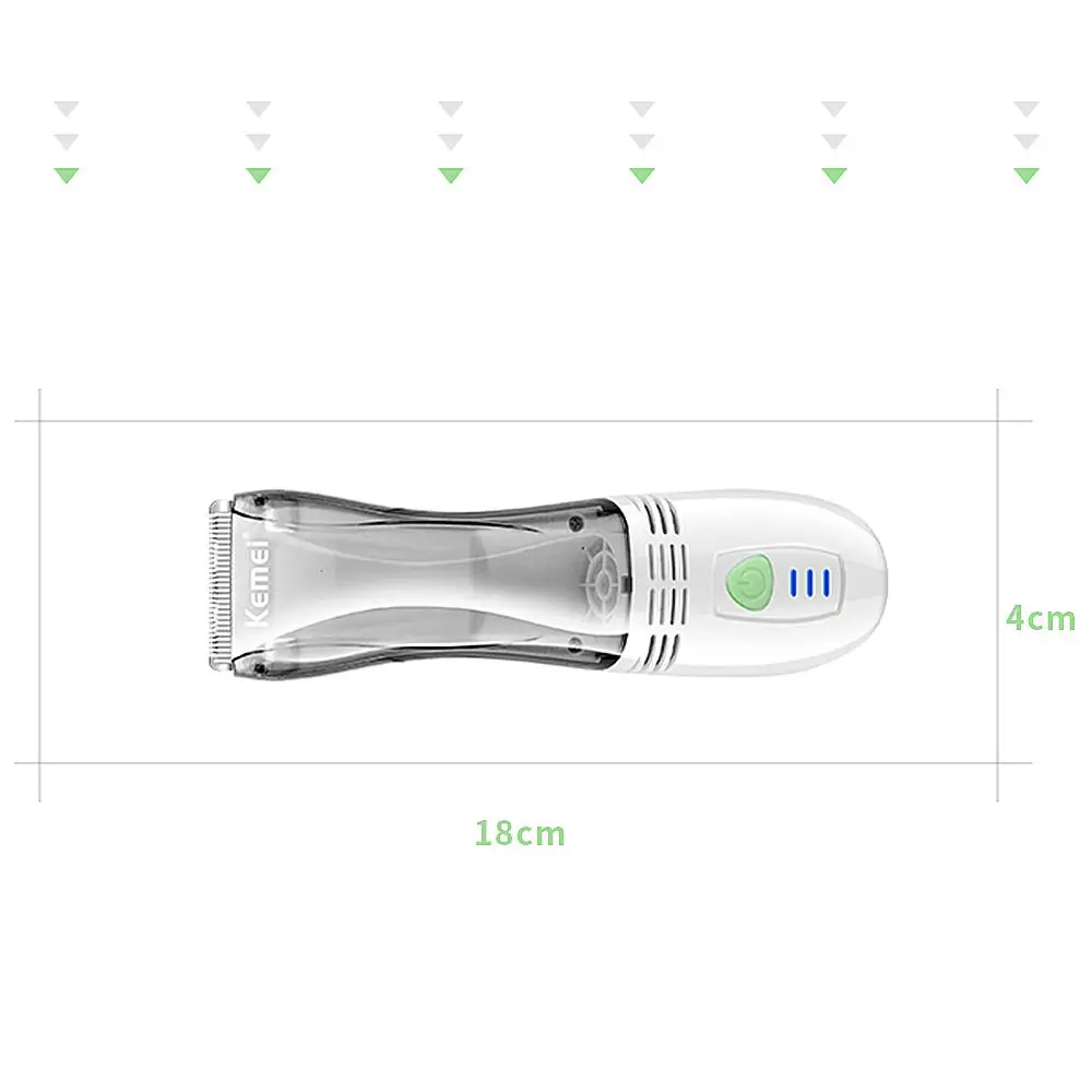 Kemei KM-79 진공 이발 키트 음소거 수면  무선 헤어 트리머 자동 수집 어린이 헤어 클리퍼 저소음 가정용