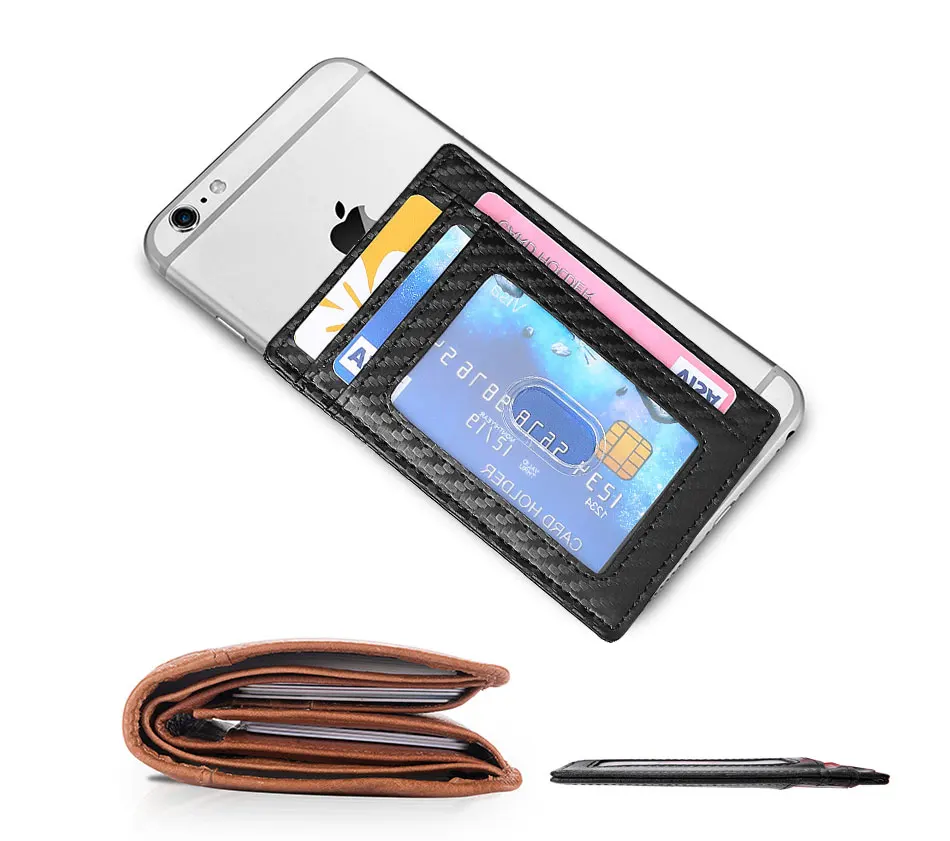 DIENQI Тонкий RFID блокирующий кредитный держатель для карт кожаный кошелек для мужчин и женщин Бизнес id держатель кредитной карты кошелек Тонкий держатель для карт Израиль