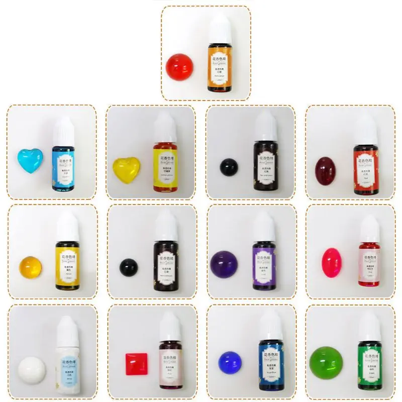 

Epoxy Pigment 13 Color Liquid Epoxy Resin Dye 0.35oz Colorant Highly Concentrated Resin Pigment Flower Favor Resin Craft