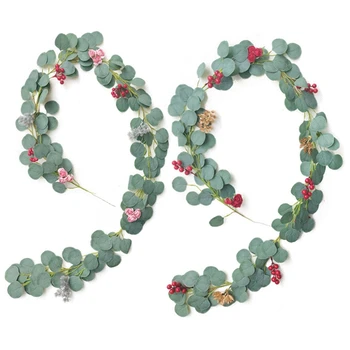 

Artificial Rattan, New Year and Christmas Decoration, Artificial Vine, Eucalyptus Vine Wedding Hanging Ornaments