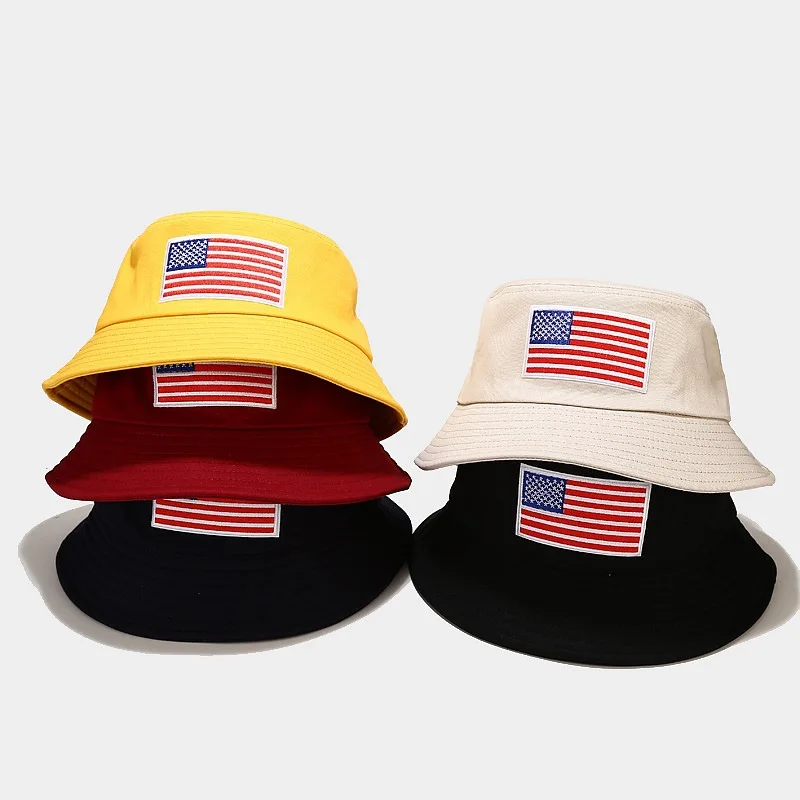 New Women's Bucket Hat American Flag 