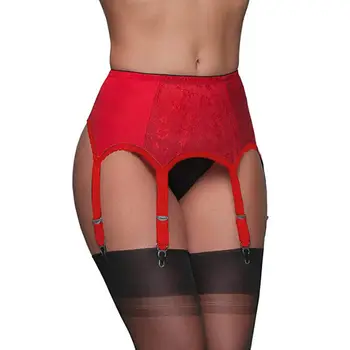 

New Sexy Vintage High Waist Lace 6-claw Garter Belt Female Underwear Garters Mesh Stocking suspenders Without Panties