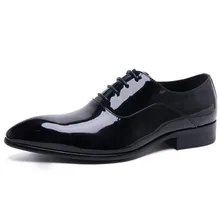 2019 Patent Leather Dress Shoes For Men Pointed Toe Adult Elegant Wedding Genuine Leather Casual Oxford Black Shoe 2019 Patent Leather Dress Shoes For Men Pointed Toe Adult Elegant Wedding Genuine Leather Casual Oxford Black Shoe