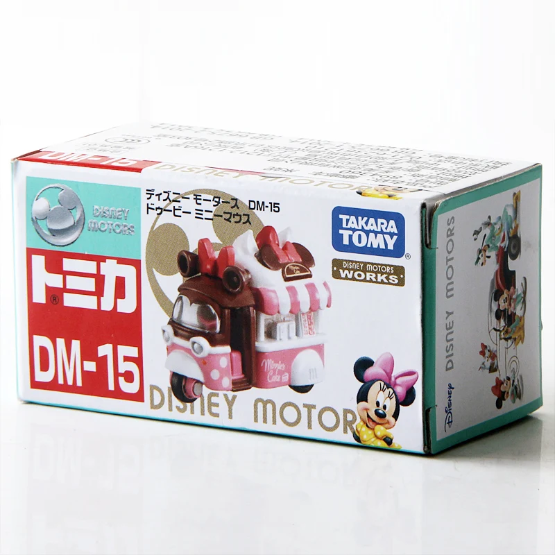 

S10 Takara Tomy Tomica Disney Motors DM-15 Doobie Minnie Mouse Metal Diecast Vehicle Toy Car
