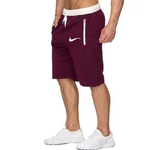 Men Leisure Men Knee Length Shorts Color Patchwork Joggers Short Sweatpants Trousers Men Bermuda Shorts roupa masculina