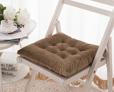 khaki Современная мягкая и утолщенная ткань Decorativos стол обеденный стул Подушка Нескользящая Высококачественная Подушка сиденья для дома и автомобиля доска - Цвет: khaki