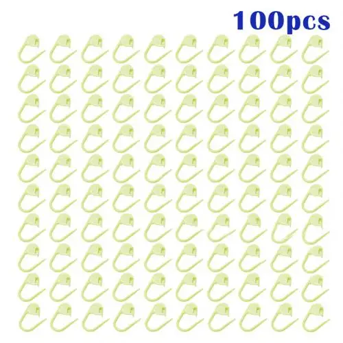 Green 100 шт. вязание крючком фиксирующий стежок иглы клип маркер Ремесло DIY Швейные Инструменты - Цвет: Green