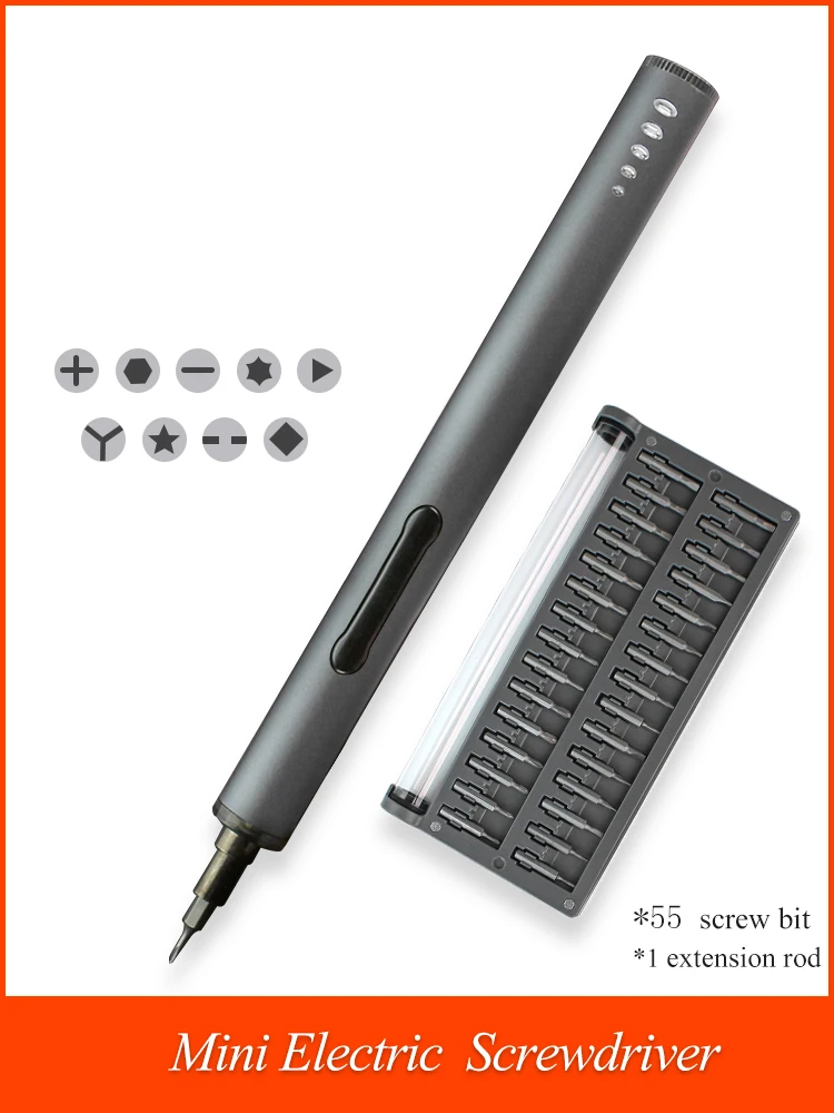 

Portable Cordless Electric Screwdriver Mini Rechargeable Cordless Power Screw Driver Kit With LED Light Lithium Battery