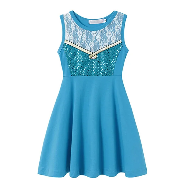 Elsa Dress Toys Story 4/платье для девочек; костюмы принцессы; маскарадные костюмы с Микки Маусом Ариэль Белль; халат Нэнси; Моана; Белоснежка; Эльза; Анна; одежда - Цвет: Elsa Dress